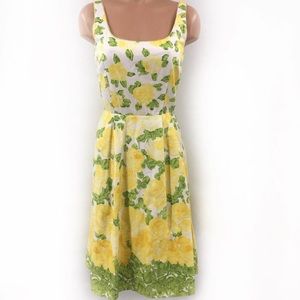 B Smart Yellow Floral 100% Cotton Summer D…